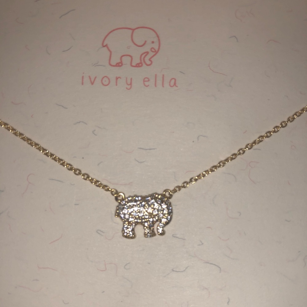 ivory ella elephant necklace (brand new)
